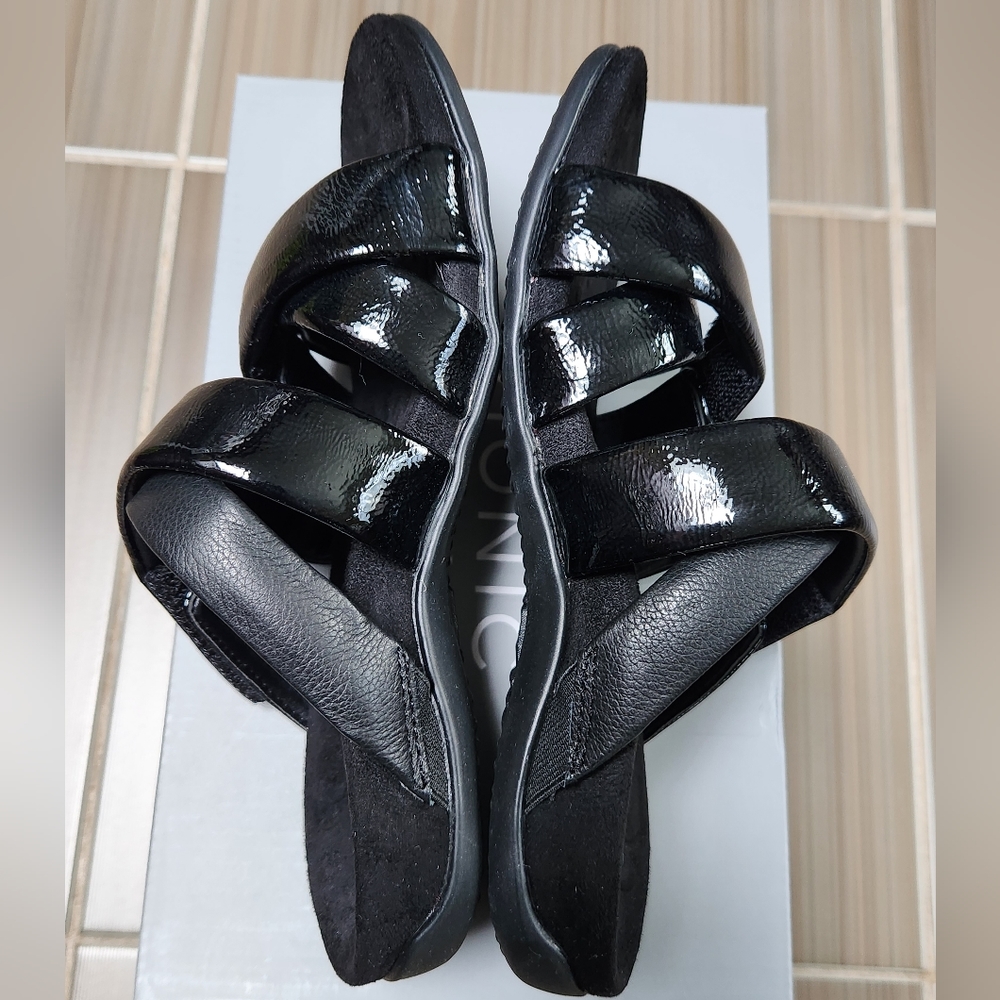 Vionic Hadlie Women's Orthotic Slide Sandals ~BLACK ~6M **NEW - Picture 4 of 10